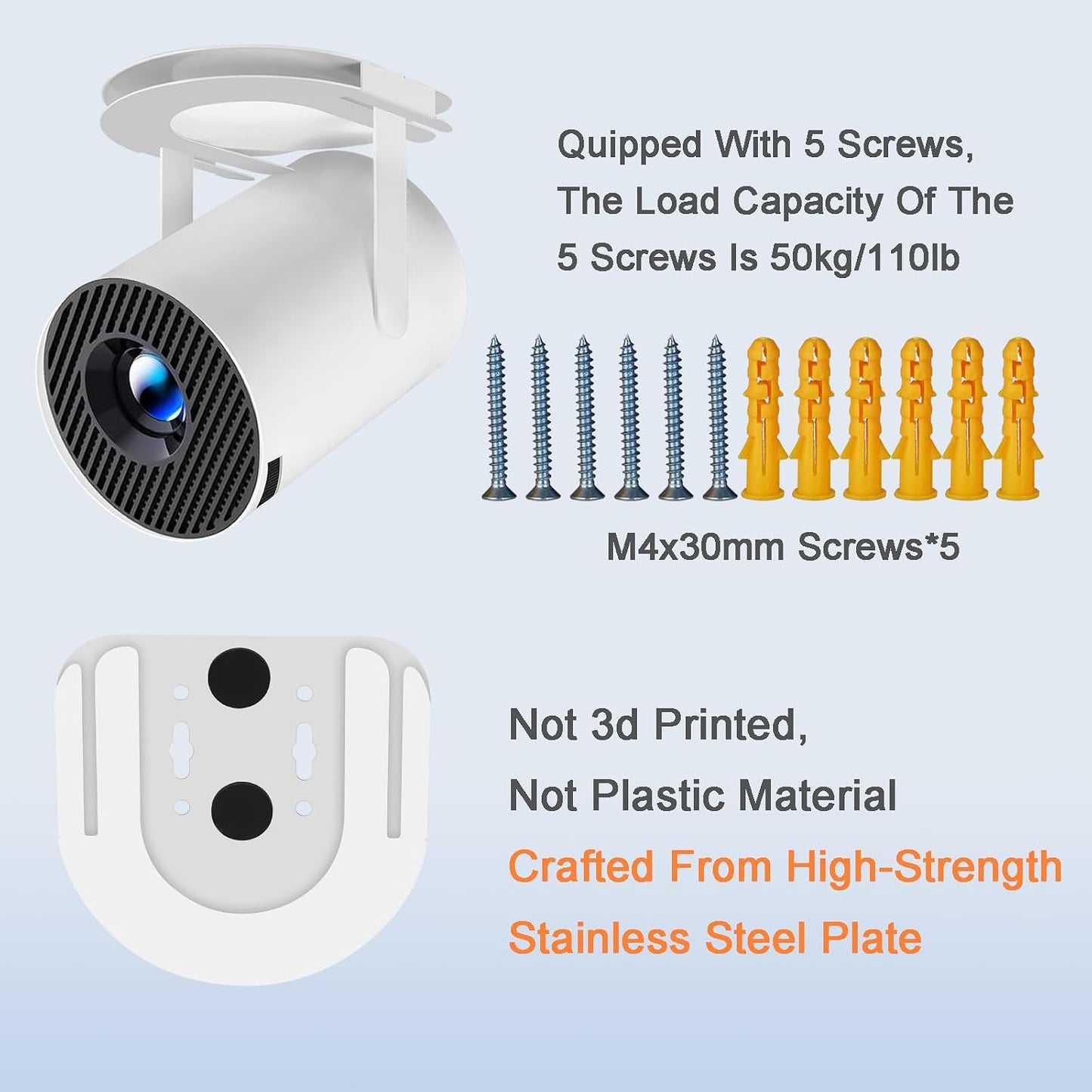 Freejia HY300 300PRO Wall Mount Compatible with Only PRO Mini Projector Ceiling Mount,HY Accessories Wall Mount Stand