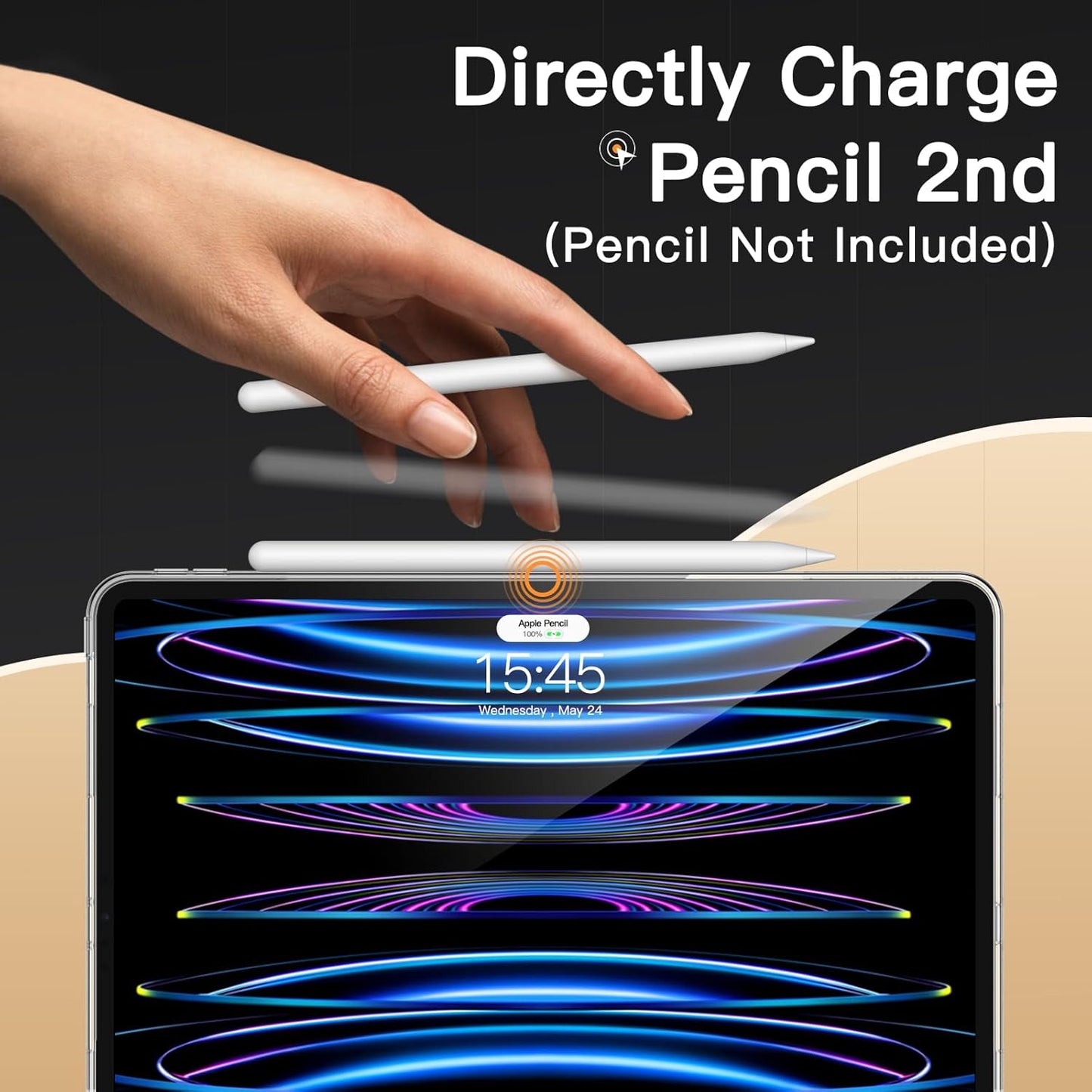 JETech 11-Inch 2022/2021/2020 (4th/3rd/2nd 2nd Case for iPad Pro Model Generation), Soft TPU Transparent Slim