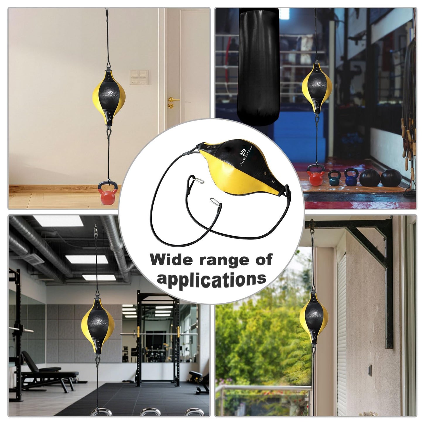Upgraded Double End Boxing Speed Bag – Reflex Training Ball for Hand-Eye Coordination, Agility & Reaction – Home or Gym Workout
