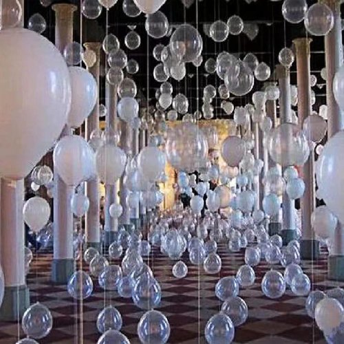 KAWKALSH Clear 5-Inch Balloons - 200 Mini Latex Balloons for Party, Birthday & Baby Shower Decor