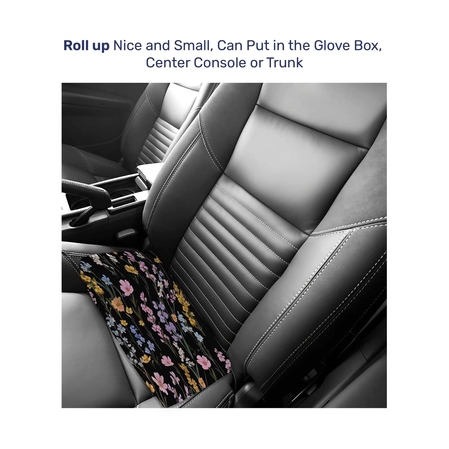 GENANY Floral Daisy Car Seat Towel – Waterproof Sweat Protector, Non-Slip Absorbent Seat Cover for Gym Workout, Running, Beach & Pets, Universal Fit for Cars SUVs Trucks, Machine Washable