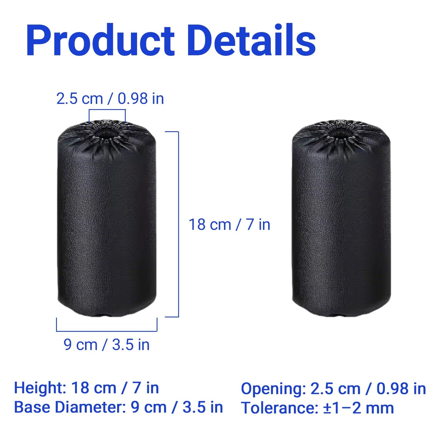 2PCS High-Resilience Leg Extension Pad Replacement for Gym Machines, Stable High-Support Foam Roller, Durable No Peel or Crumble for Leg Curl, Bench, Inversion Table