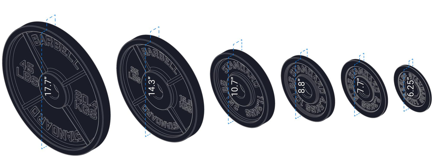 REP Iron Plates, 25 lb Pair