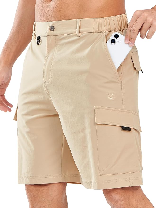 NORTHYARD Men's Cargo Hiking Shorts 9" Lightweight Outdoor Tactical Work Camping Sport Golf Casual Travel Fishing Multipocket