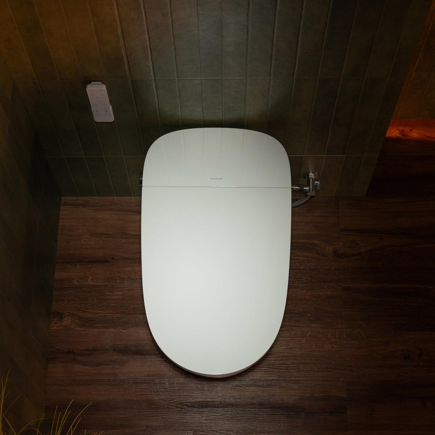 WOODBRIDGE Smart Toilet with 1000g MaP Flush Score, Foam Shield, Moving Dryer, Blackout Flush, ADA Comfort Chair Height, Auto Open & Close,Heated Seat, EBT350