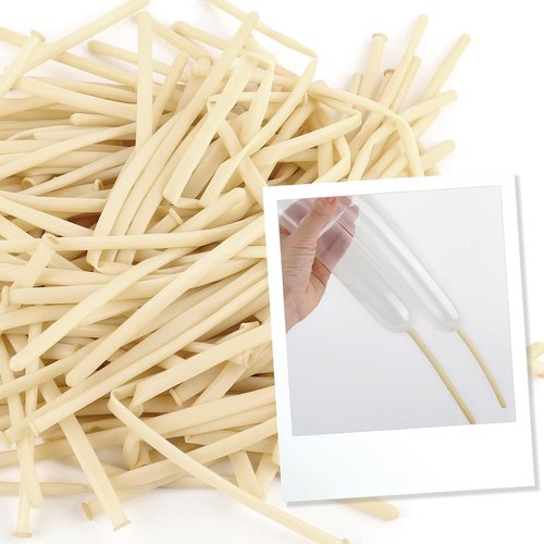 260 Clear Long Balloons - Skinny Stretchy Tie Balloons for Animal Making & Balloon Arches