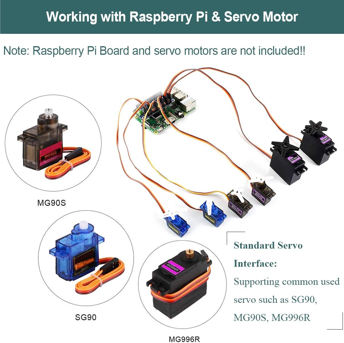 MakerFocus 16 12 I2C 5 4 3B+ 3B PWM Servo Motor Driver IIC Module Channel PWM Outputs Bit Resolution Compatible