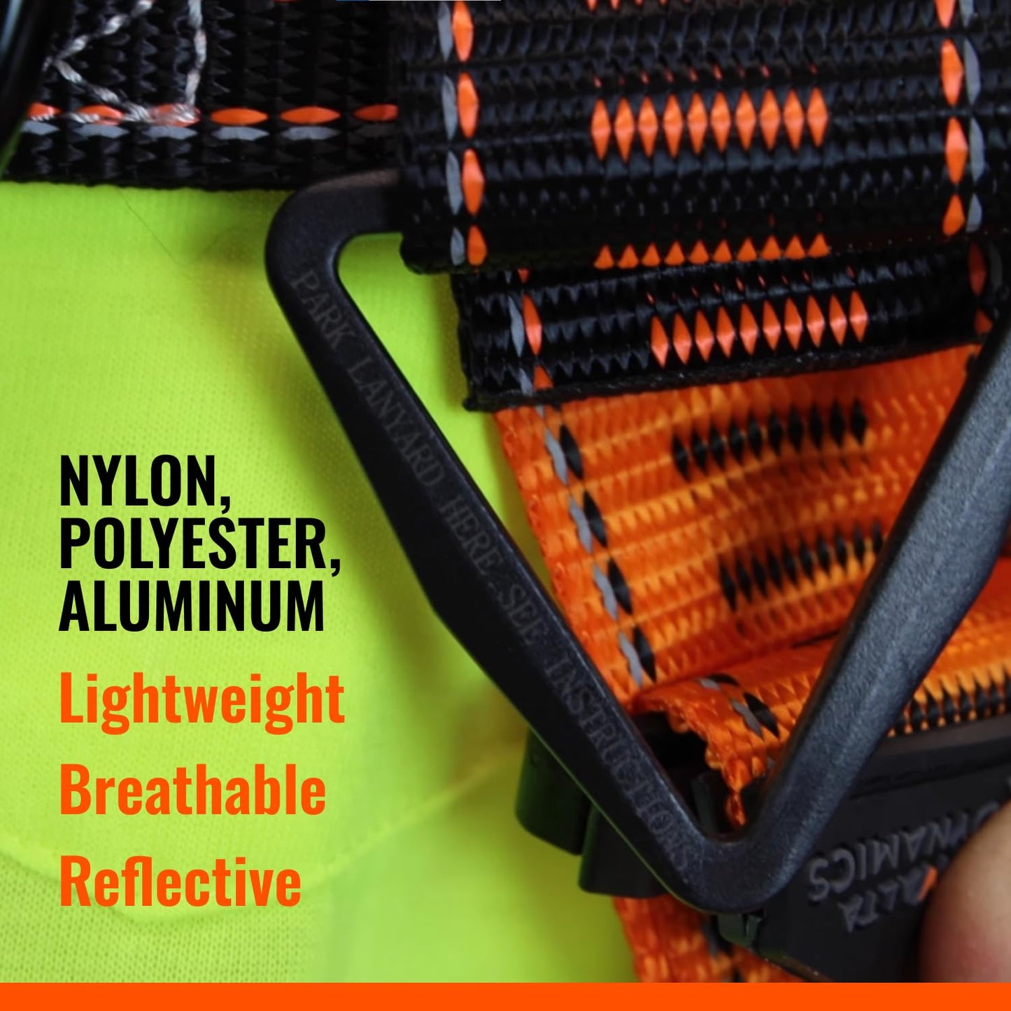 Malta Dynamics Razorback Elite MAXX - Safety Harness and Fall Protection Kit with Sewn in Lumbar Support Belt and Built-in Rescue Handles for Fall Arrest, OSHA & ANSI Compliant (Large-XLarge)