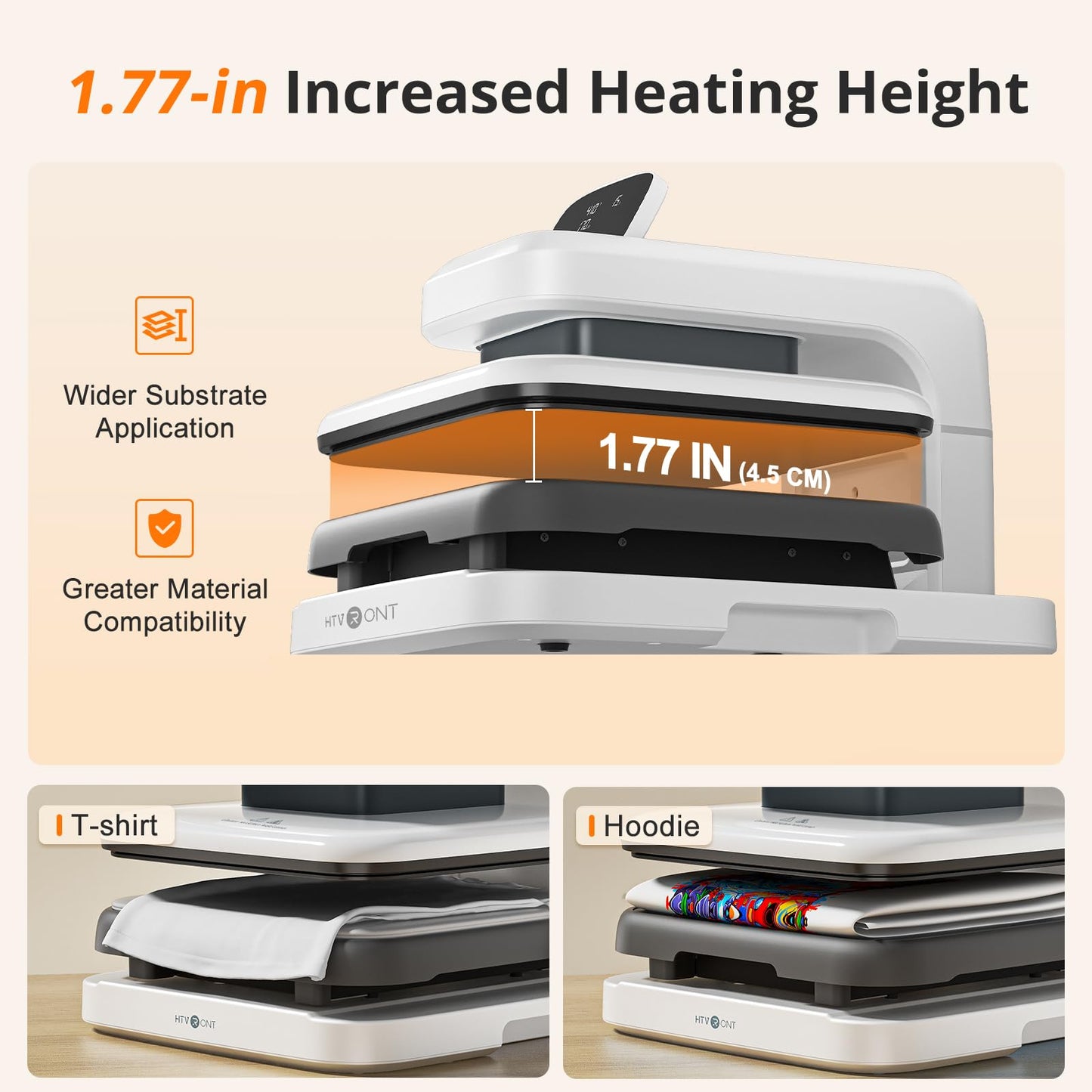 HTVRONT Phone Case Heat Press Bundle - Compatible with iPhone & Android Phone Case Sublimation Machine + HTVRONT Auto Heat Press 2
