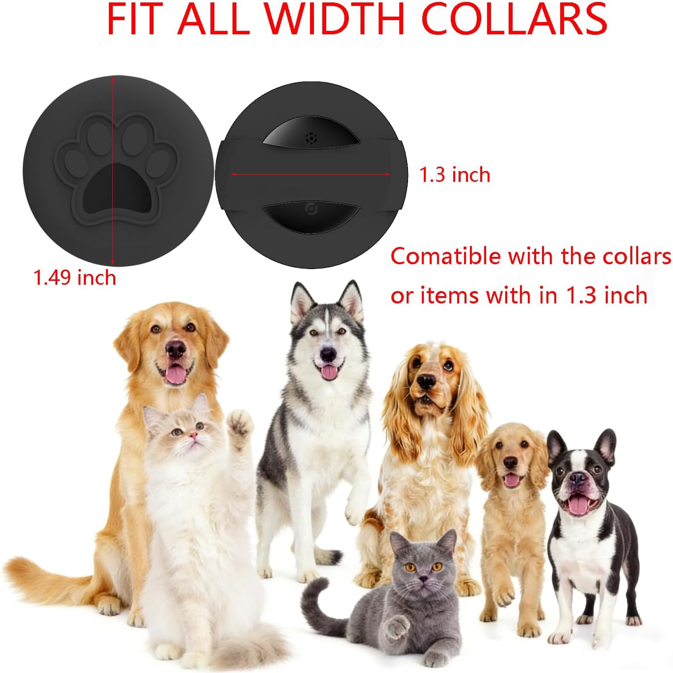 DCZSDJT Dog Trackers Smart Pet Tracker for Collar Dog Trackers Pet Location Tracker with Holder No Monthly Fee