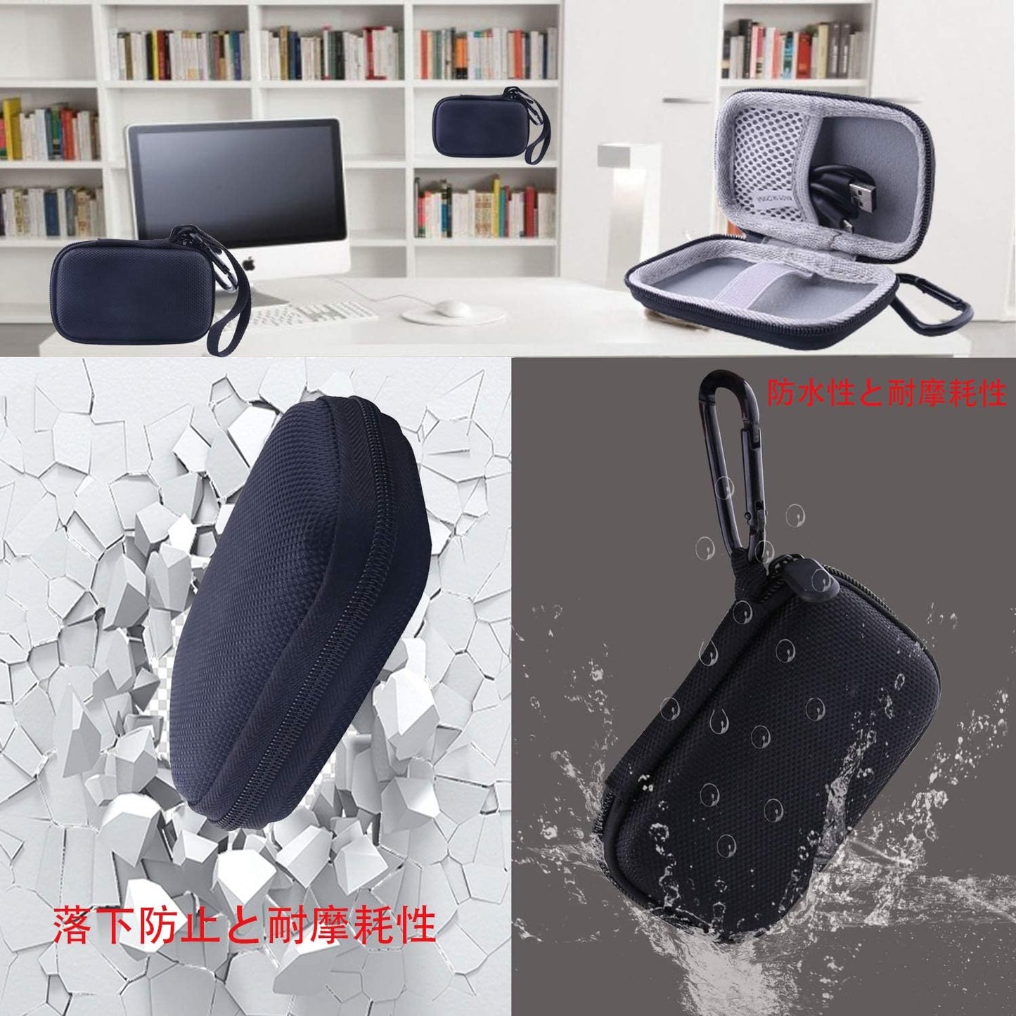 WERJIA Wi-Xb400/Wi-C200/ WI-C310 MP3 Hard EVA Travel Case for Sony Wireless in-Ear Headphones. Earphone Carrying Case