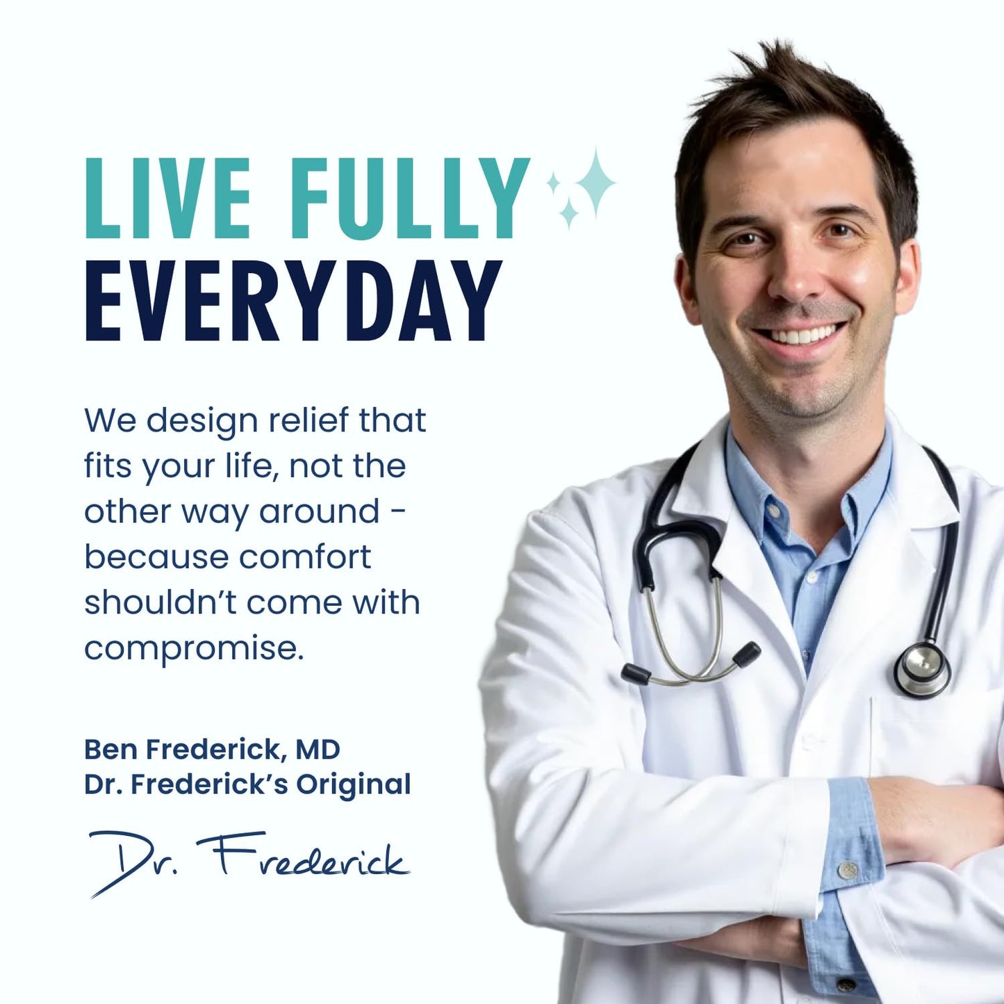 Dr. Frederick's Original Doctor-Developed Copper Thumb Brace – Wrist & Thumb Support for Arthritis, Tendonitis & De Quervain’s – Reversible Spica Splint for Pain Relief - 1 Brace - Adjust-to-Fit