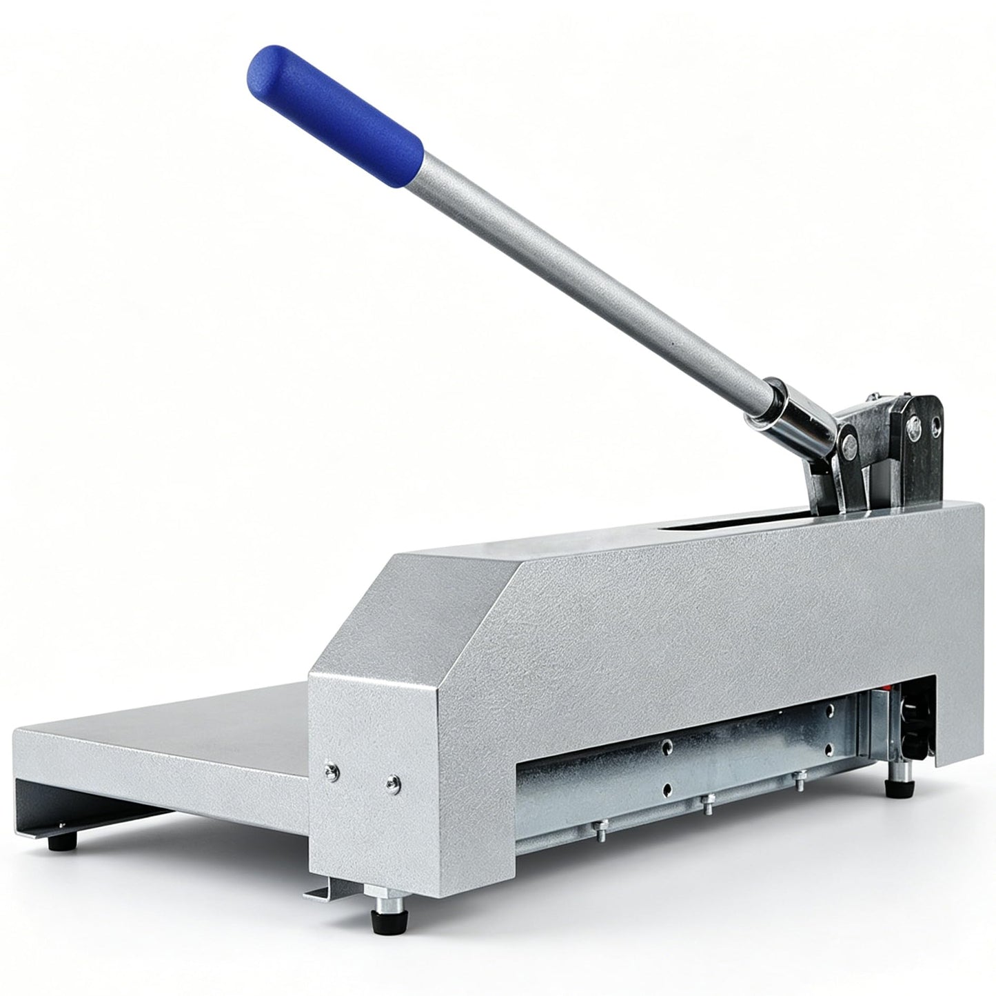 Manual Guillotine Sheet Metal Cutter, 12.4" Heavy Duty Sheet Metal Shears for Cutting Copper Aluminum PCB Board Circuit, Precise Clean Metalworking Cutter Machine with Safety Guard & Scale