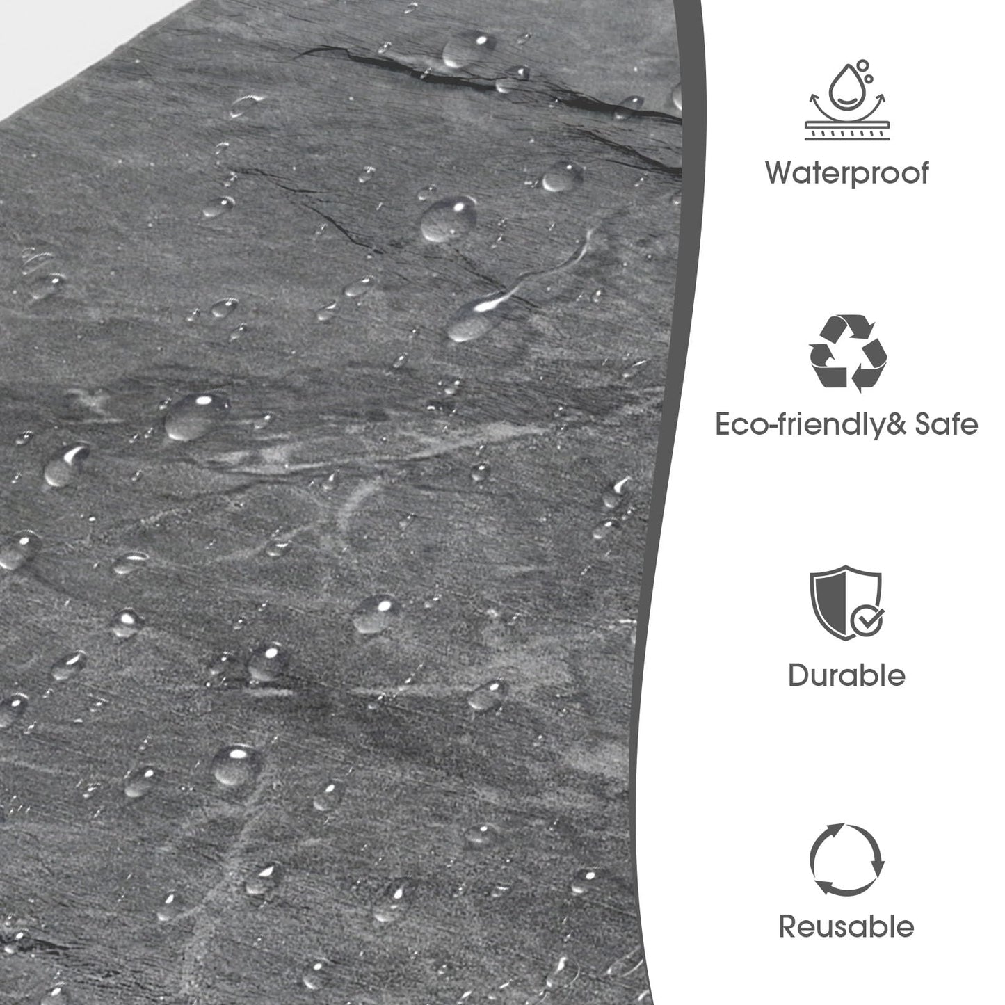LARWORKS Natural Flexible Soft Stone Wall Panel, 20-Pack, 37.75 Sq Ft Coverage, Flexible & Bendable Exterior Wall Panels - Textured Stone Siding for Interior & Outdoor Use - Black