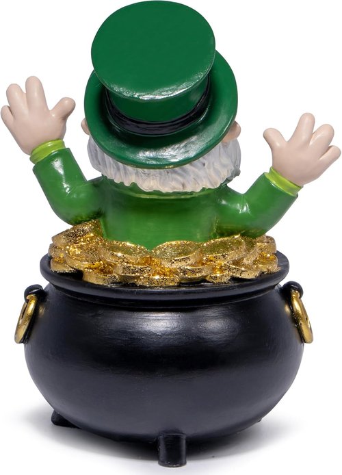 Hodao St. Patrick's Day Gnome Decoration - Handmade Irish Elf Figurine | Luck & Green Decor for Home