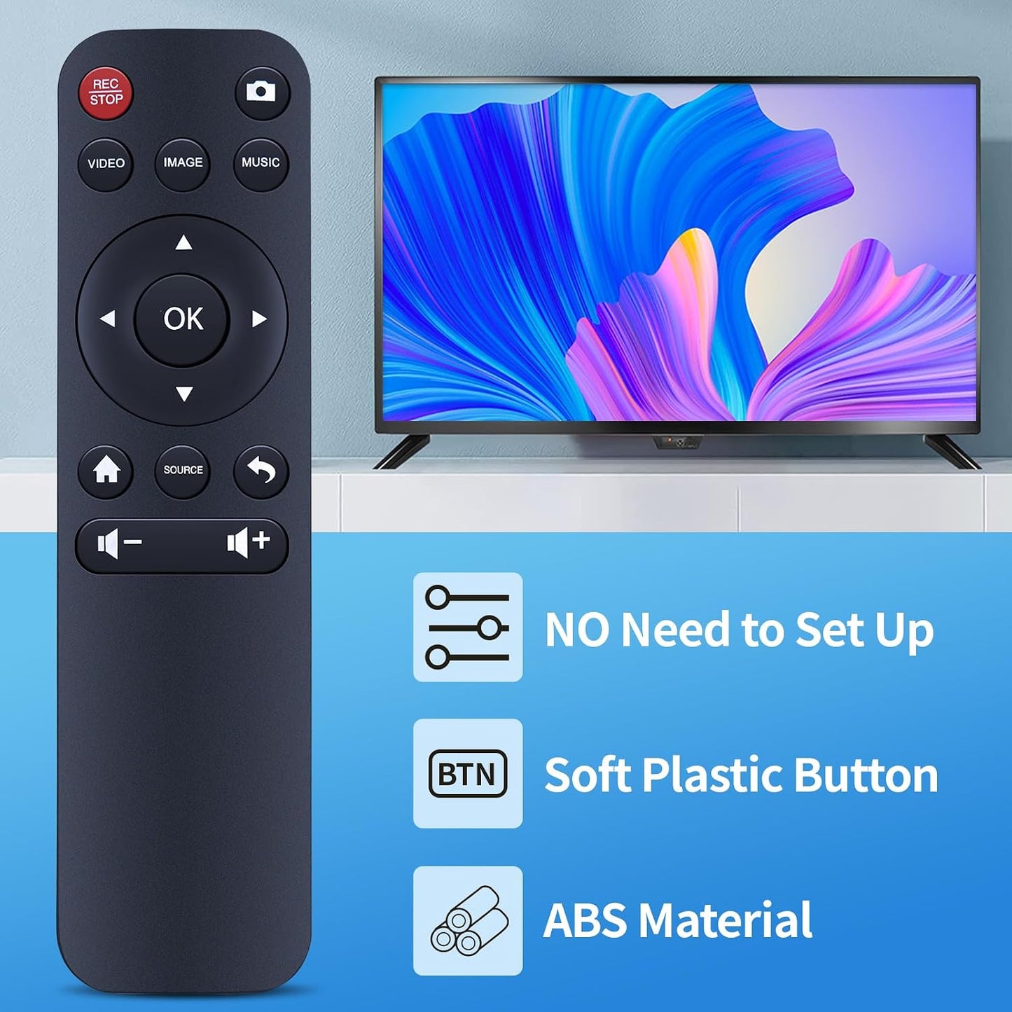 MOVHEIYL CHR101 CHR101U3 CHR202 Replacement Remote Control for Portta VHS to Digital Converter, Video to Digital