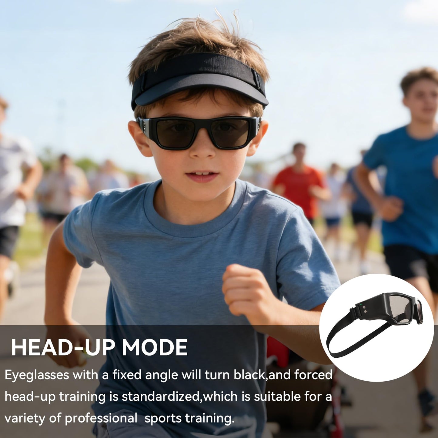 Netrix Reflex Glasses for Sports Training - Smart Vision & Reaction Speed Enhancer for Boxing, MMA, Baseball, Tennis - Adjustable Fit, Touch Control & Magnetic Charging
