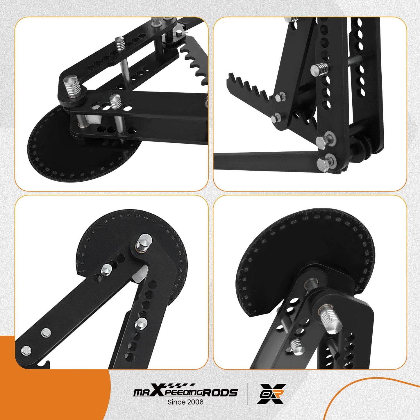 Maxpeedingrods Manual Pipe and Tube Bends Up to 2" Round and 1-1/2" Square Steel Coated