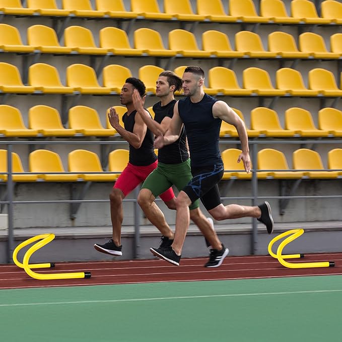 Wettarn 18 Pcs 6" Speed Training Hurdles Durable Agility Training Hurdle Agility Plyometric and All Purpose Equipment for Athletes, Soccer, Basketball