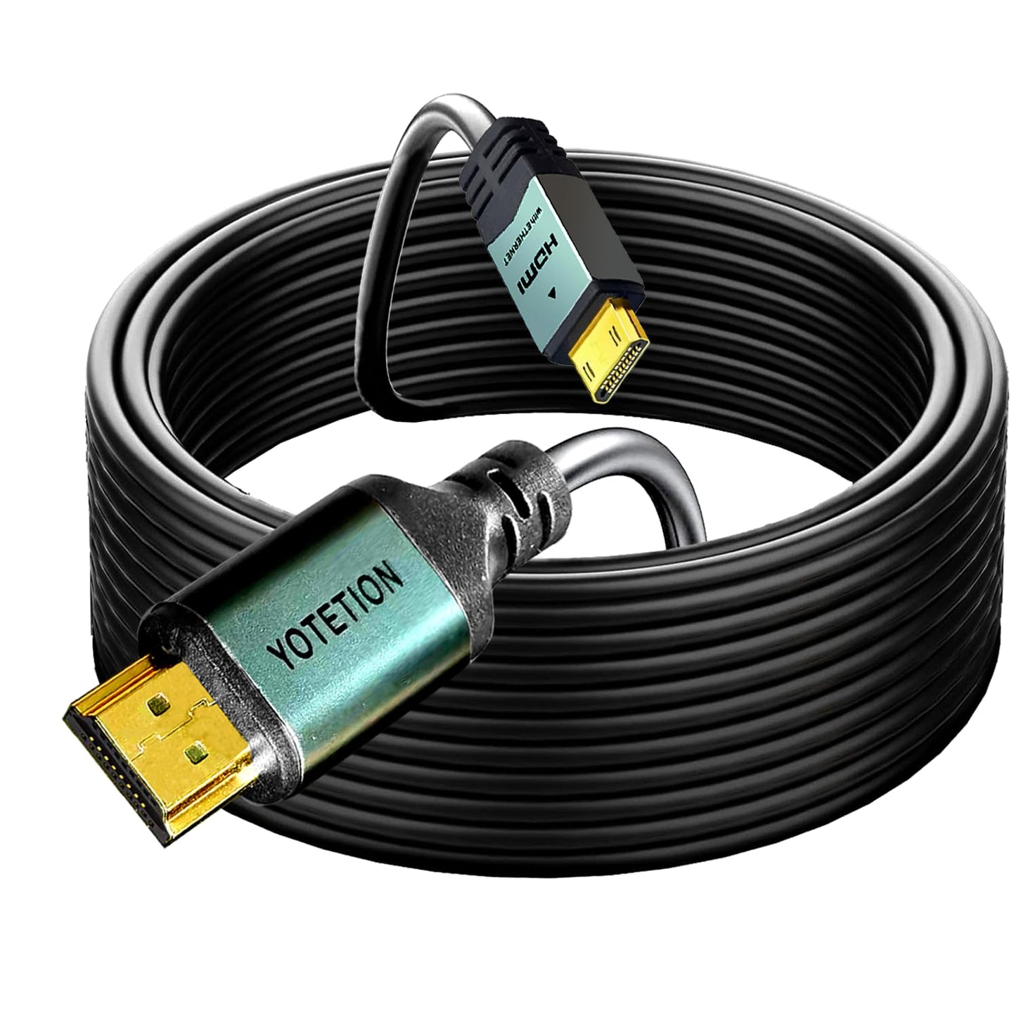 YOTETION 40FT, 4K 60Hz 2.0 Mini HDMI to HDMI Cable High Speed HDMI Cord, Compatible with Camera, Camcorder, Tablet
