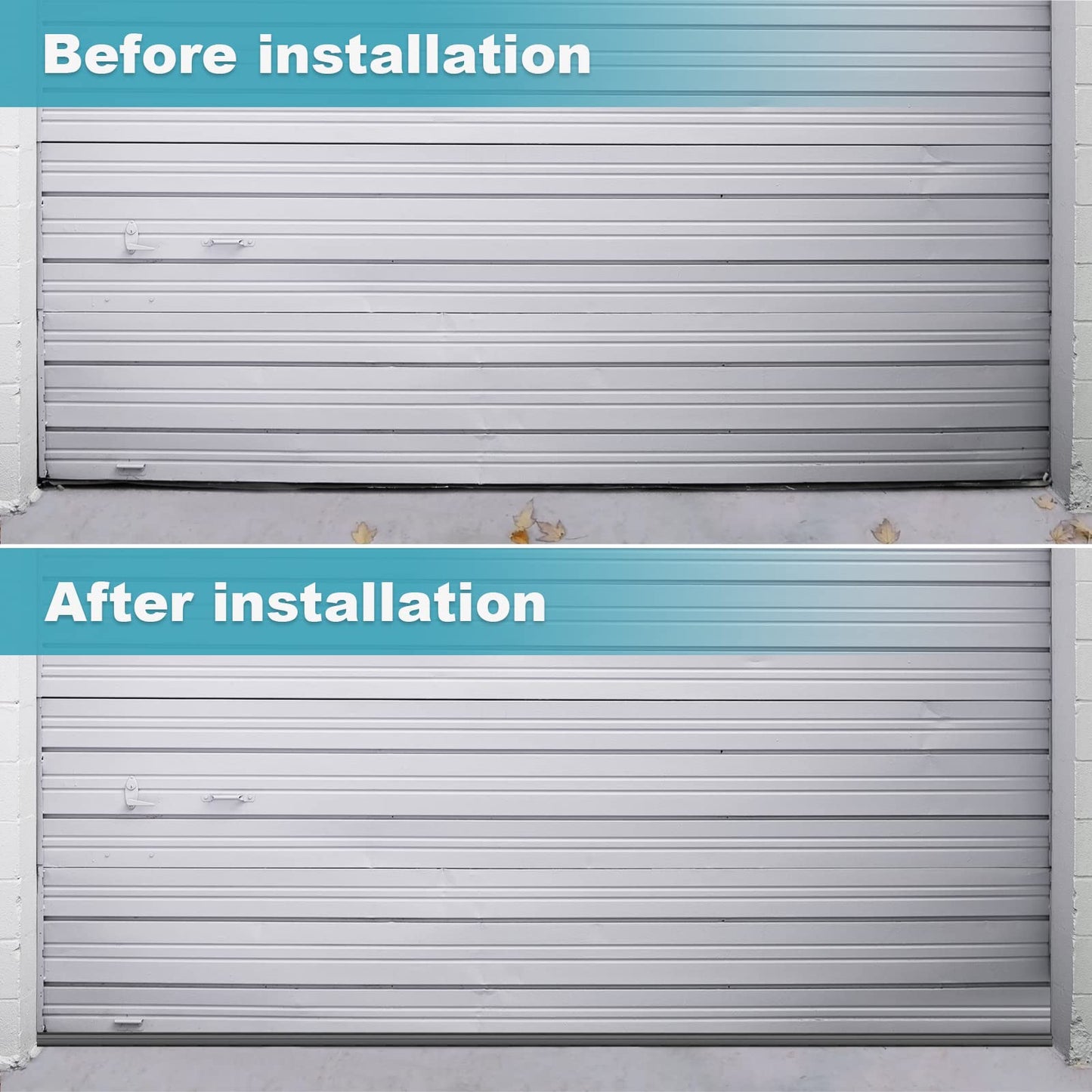 3" Garage Door Bottom Seal Weatherstrip in Grey - 1/4" T Style - All Widths(16' Wide Door)