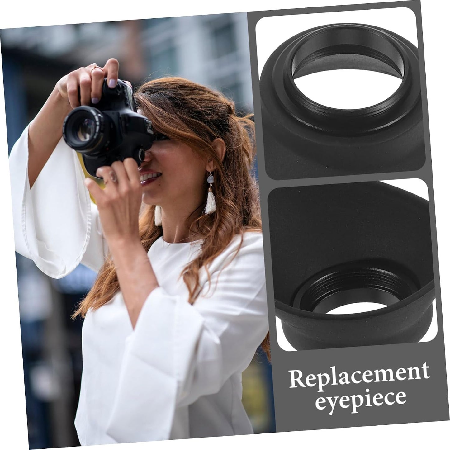 F5 F6 D4 22mm DOITOOL Camera Eye Mask Viewfinder Eyecup Replacement for Comfortable Viewing Experience Rubber Material