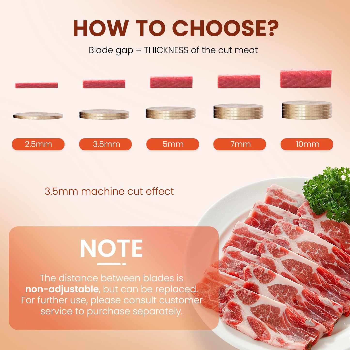 NEWTRY Commercial Meat Cutter Machine, 10mm Blade, Save Time, Easy to Clean, Slices Strips Cubes 3 in 1, 110V US Plug
