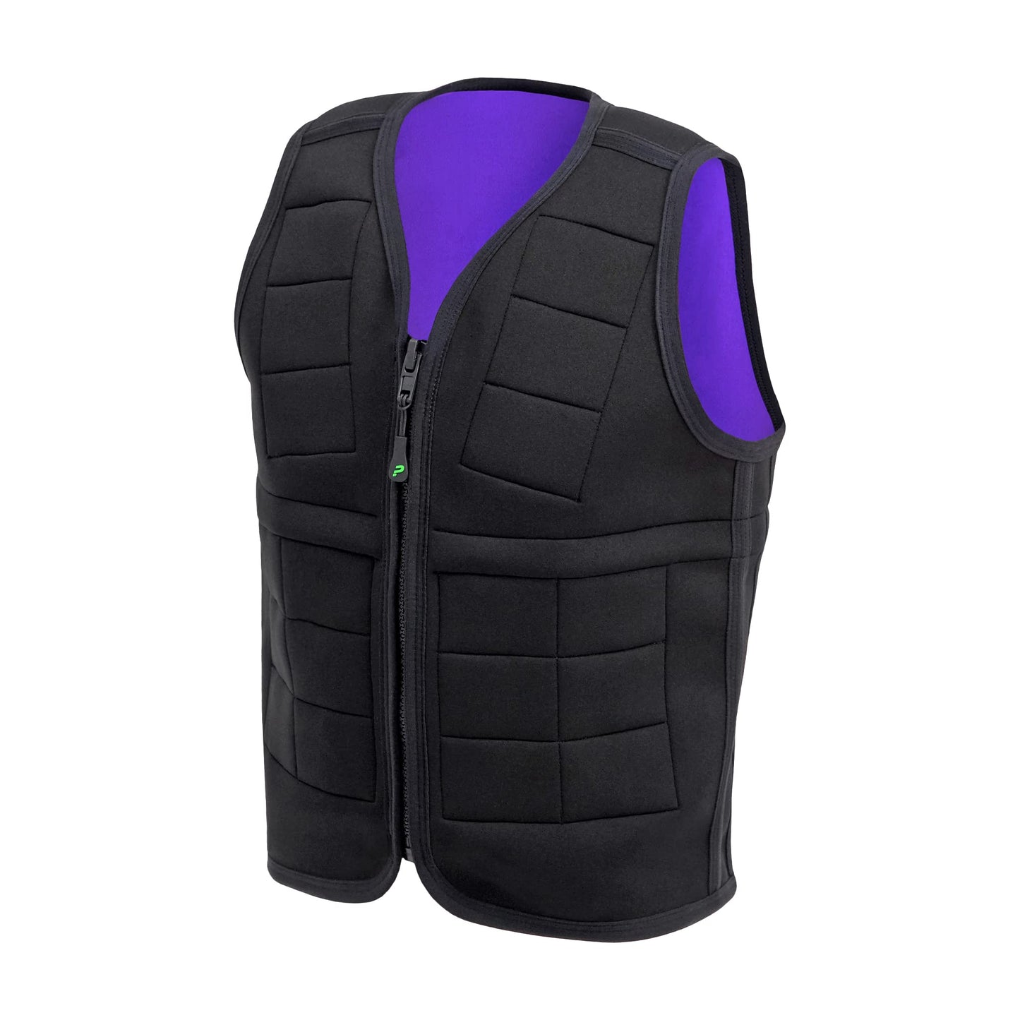 Power WearHouse Osteoporosis Weighted Vest for Bone Health, 5lbs (XL) - Black Neoprene Modern Weighted Vest