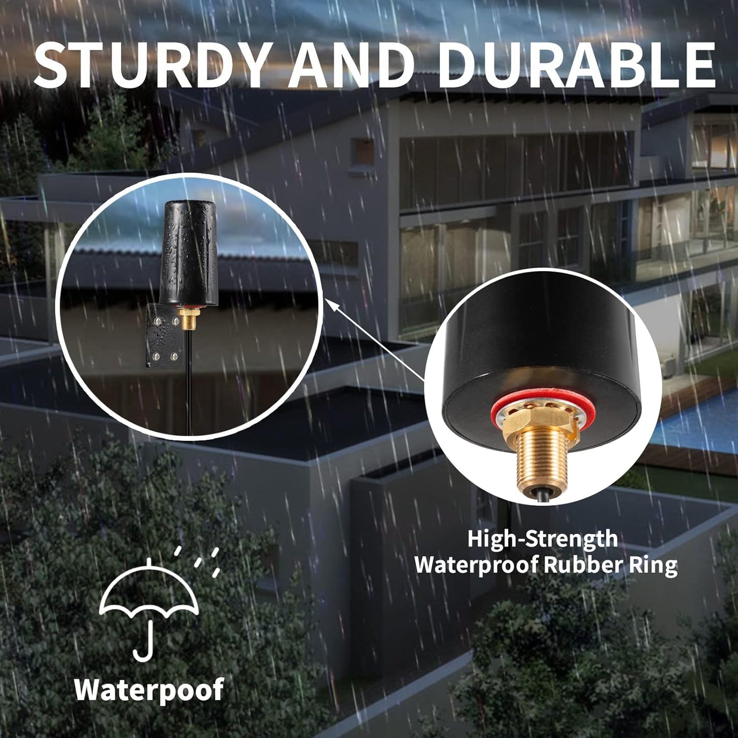 eifagur 7dBi 2.4GHz 5GHz 5.8GHz WiFi6 Outdoor Dual Band Long Range WiFi Booster Antenna for WiFi Router Hotspot Network