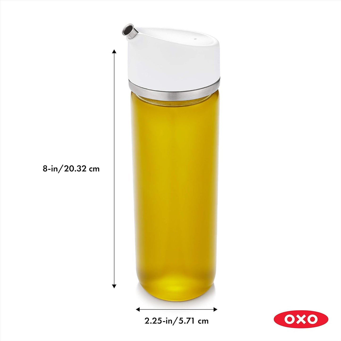 OXO Good Grips 12 Oz Precision Pour Glass Oil Dispenser - Effortless Control & Mess-Free Pouring