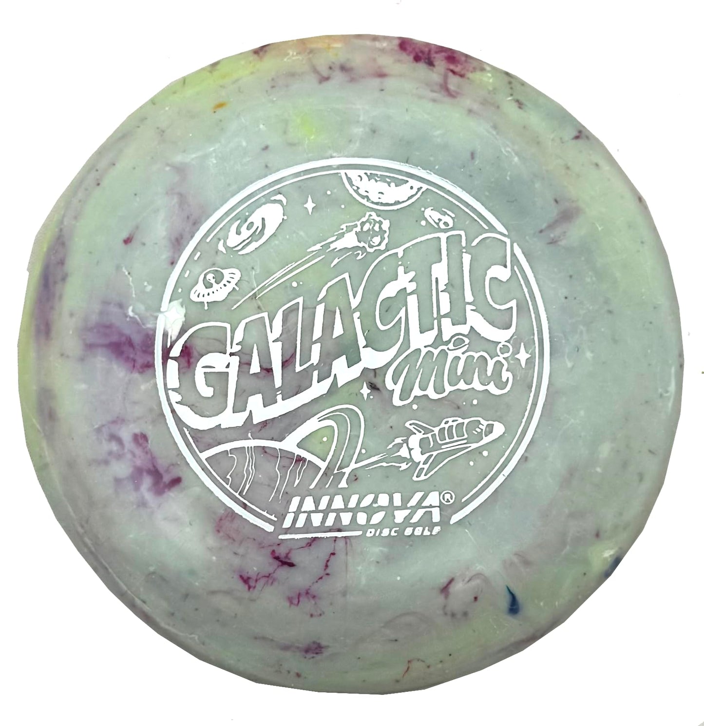 Innova Discs Galactic Mini 5 Pack – Swirly Mini Markers for Disc Golf for Marking Your Lie, Doubles, Mini Targets (5 Pack)