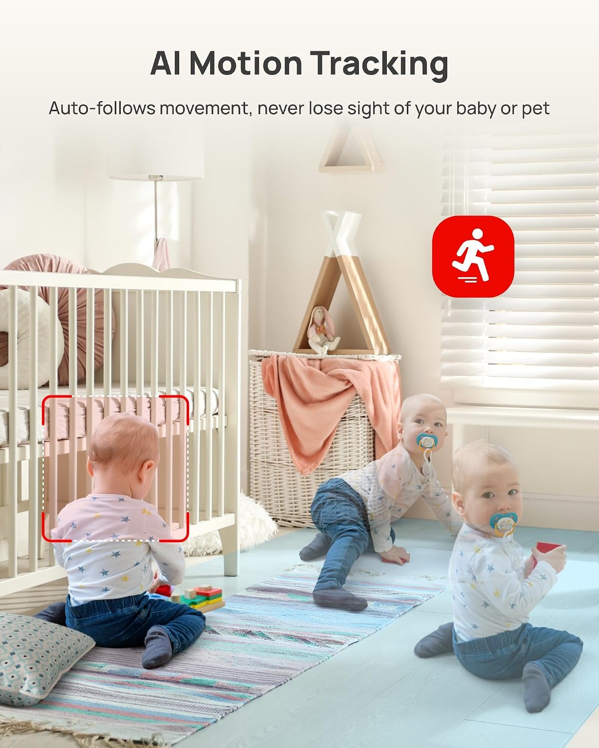 Aurumbach 5G/2.4G 2K+2K 2-Way 355 Dual Lens Security Indoor Camera WiFi, Pet Smart Camera with Pan Tilt for Home, Baby