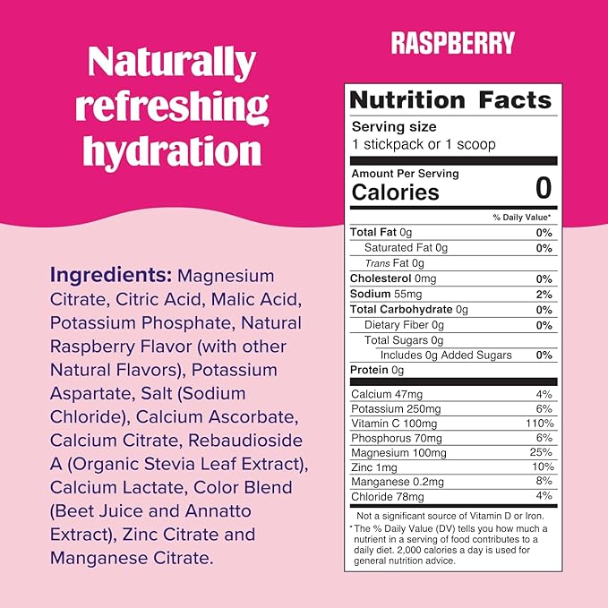 Ultima Replenisher Daily Electrolyte Powder Drink Mix ??Sugar Free ??Raspberry, 90 Servings ??Hydration Powder with 6 Key Electrolytes and Trace Minerals ??Keto Friendly, Vegan, Non-GMO