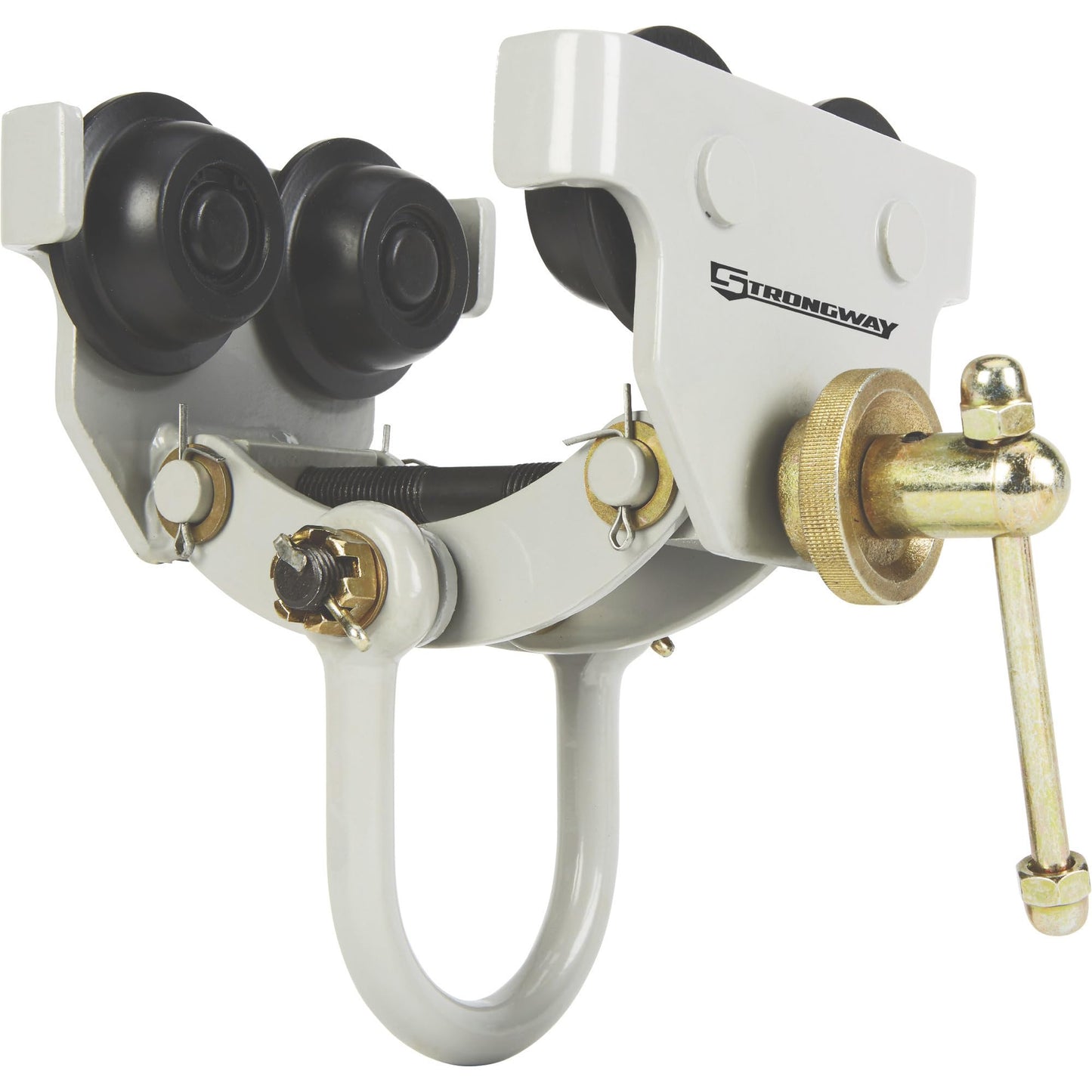 Strongway Quick Install Trolley with Lift Eye -2200-lb. Capacity, Flange Width 2 15/16in.-5 1/8in.