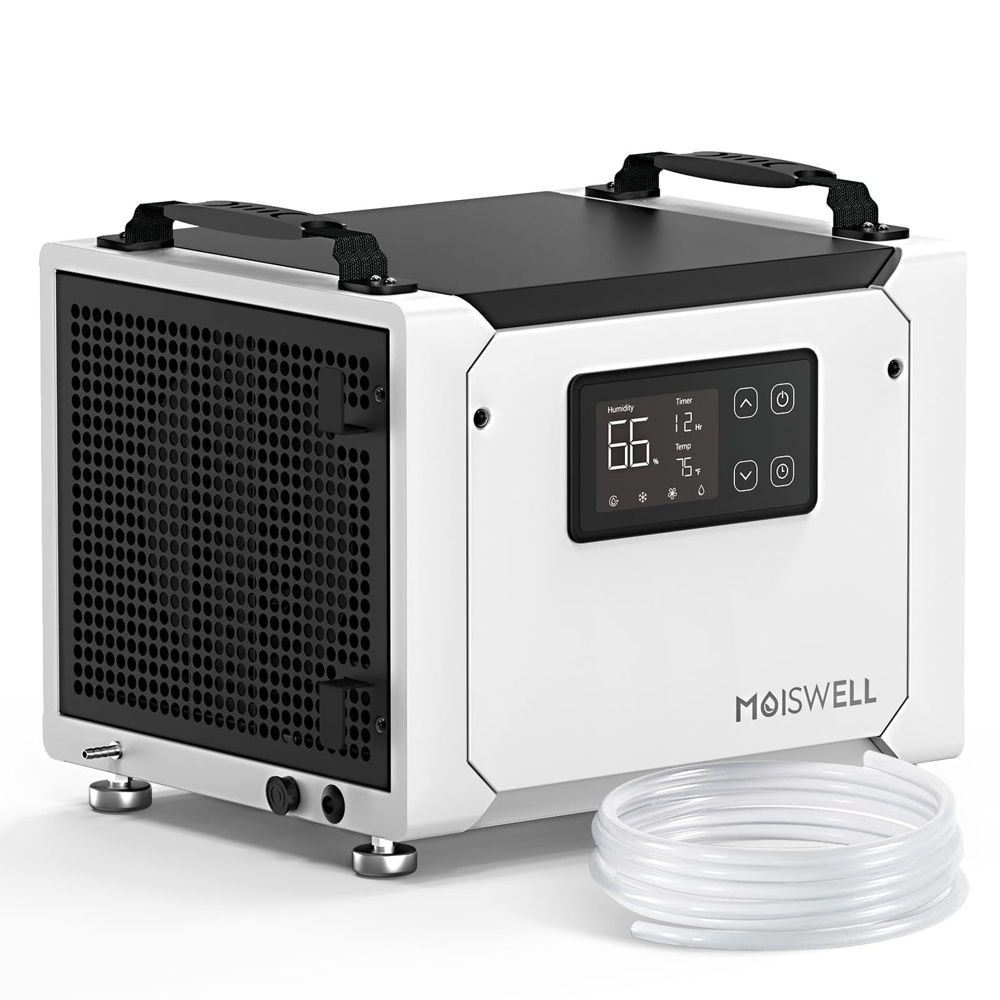 Moiswell 70 Pints Commercial Dehumidifier with Pump, Portable Crawl Space Dehumidifiers for Basement and Home, Energy Star Efficient Certified, Automatic Defrost | MOISWELL Defender ME-7S