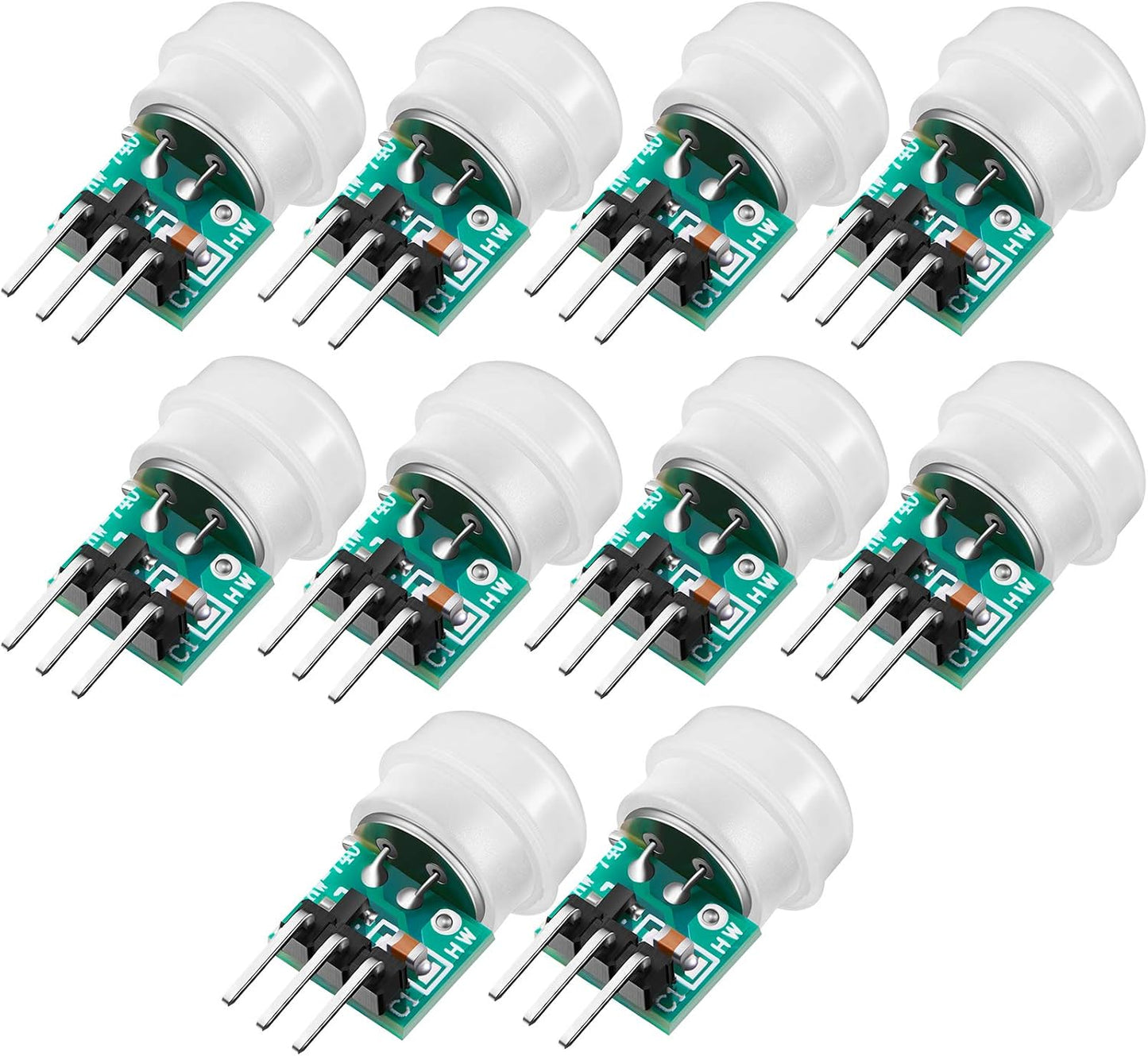 Weewooday 10 Am312 2.7v 12v Pieces Pir Sensor Mini Pir Motion Sensor Infrared Human Body Pyroelectric Infrared Motion