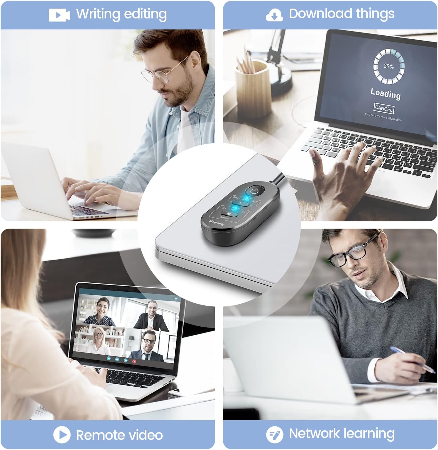 meatanty 3 1 in USB Mouse Mover with Timer, Separate Mode Selection and ON/Off Button, Mouse Shaker Wiggler Supports