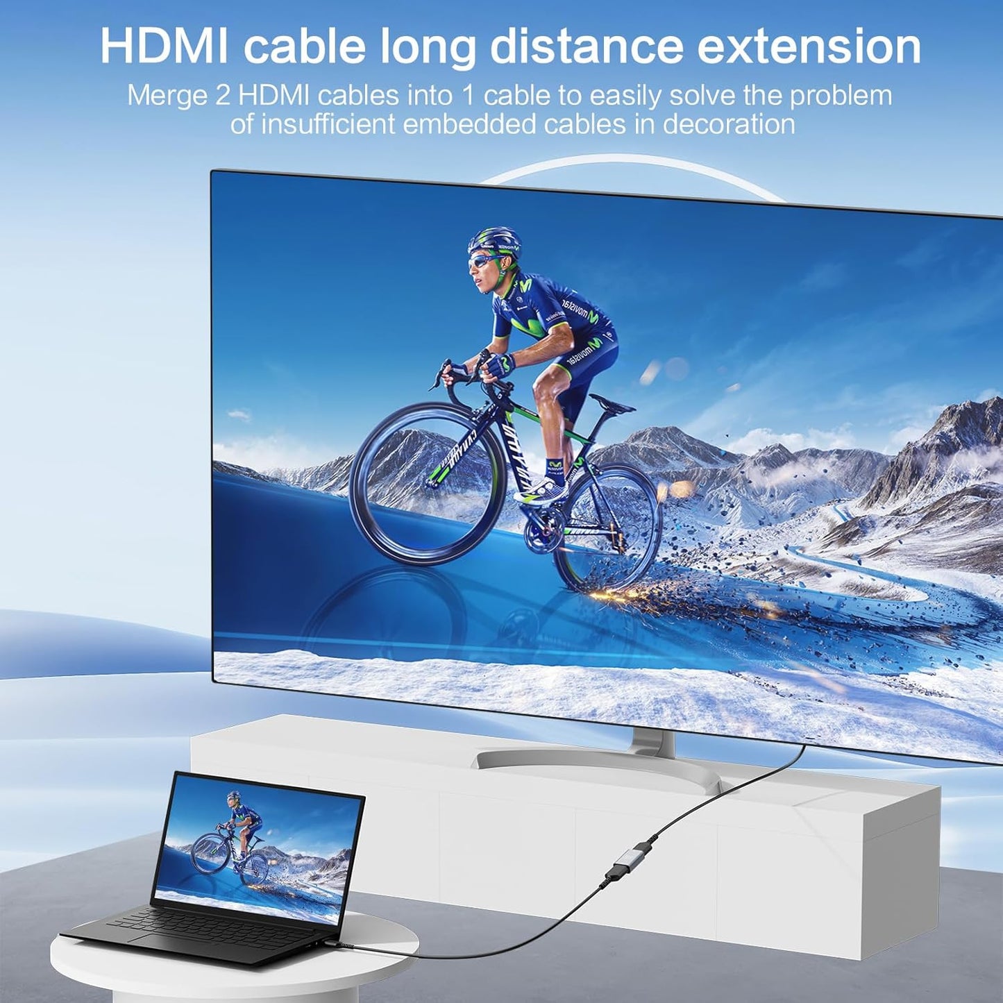 BMKZAYR 8K 4 Pack, 8K@60Hz 2.1 8K@60Hz 4K@120Hz 120UHD, 3D, HDMI to HDMI Coupler Female to Female Extension Adapter