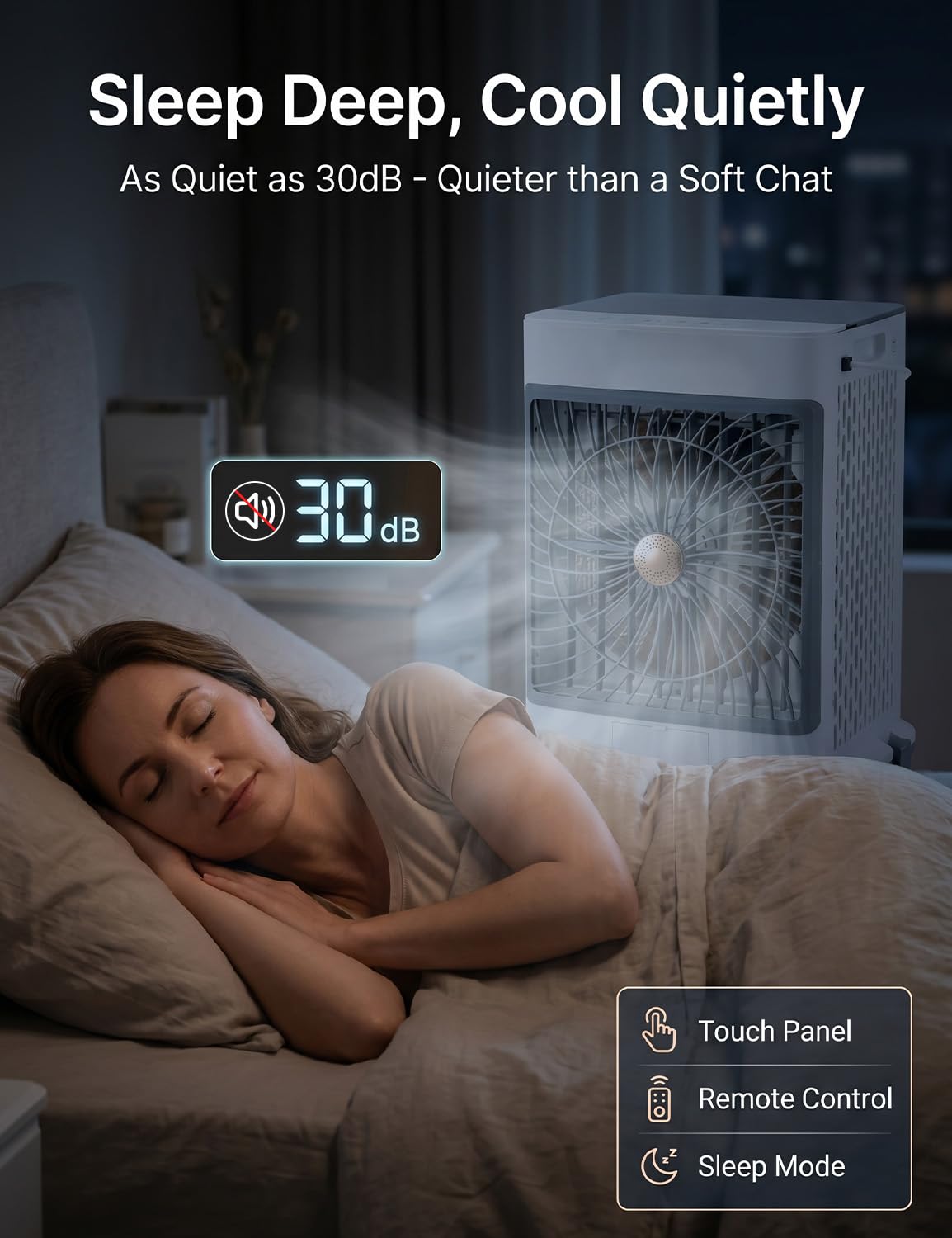 Portable Air Conditioners, Swamp Cooler Portable AC Unit for Room,Windowless Cooling Fan That Blow Cold Air with 10GAL Detachable Tank,Evaporative Air Cooler for Outdoor Indoor Garage Restaurant Patio