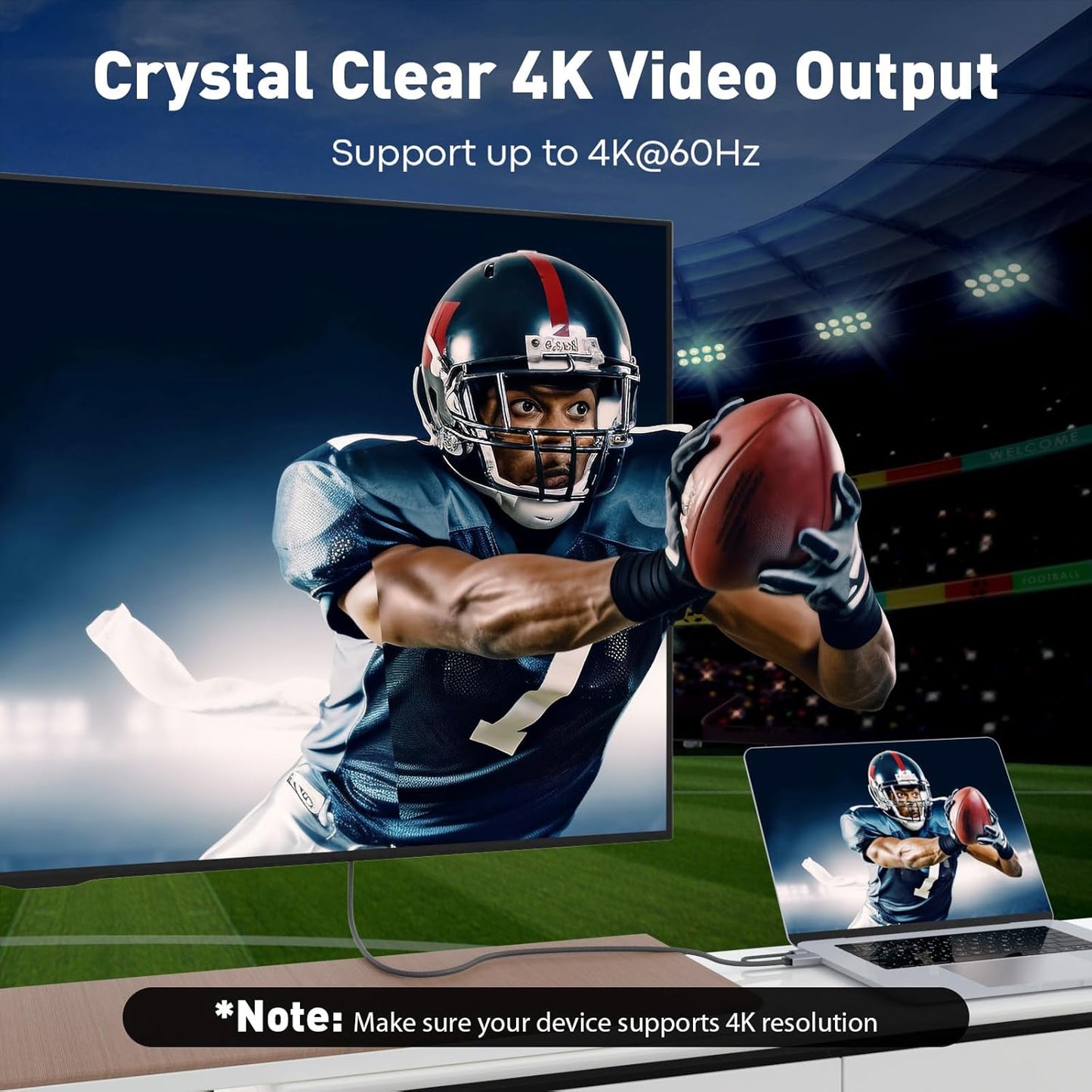 (4K 60Hz,1080p@120Hz) 10FT PC,Laptop,AMD,NVIDIA,PS5,Xbox UANTIN Active HDMI to DisplayPort Cable Uni-Directional HDMI