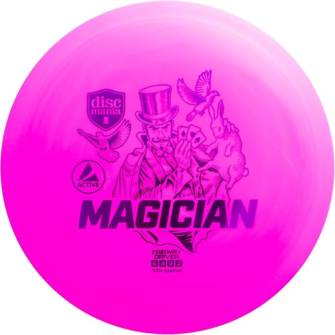 Discmania Disc Golf Starter Kit (4 Pack) | Active Line Beginner Disc Golf Set | Shogun, Maestro, Magician & Mentor | Base Plastic, Easy to Throw | Ideal Gift for New Players (Colors May Vary)