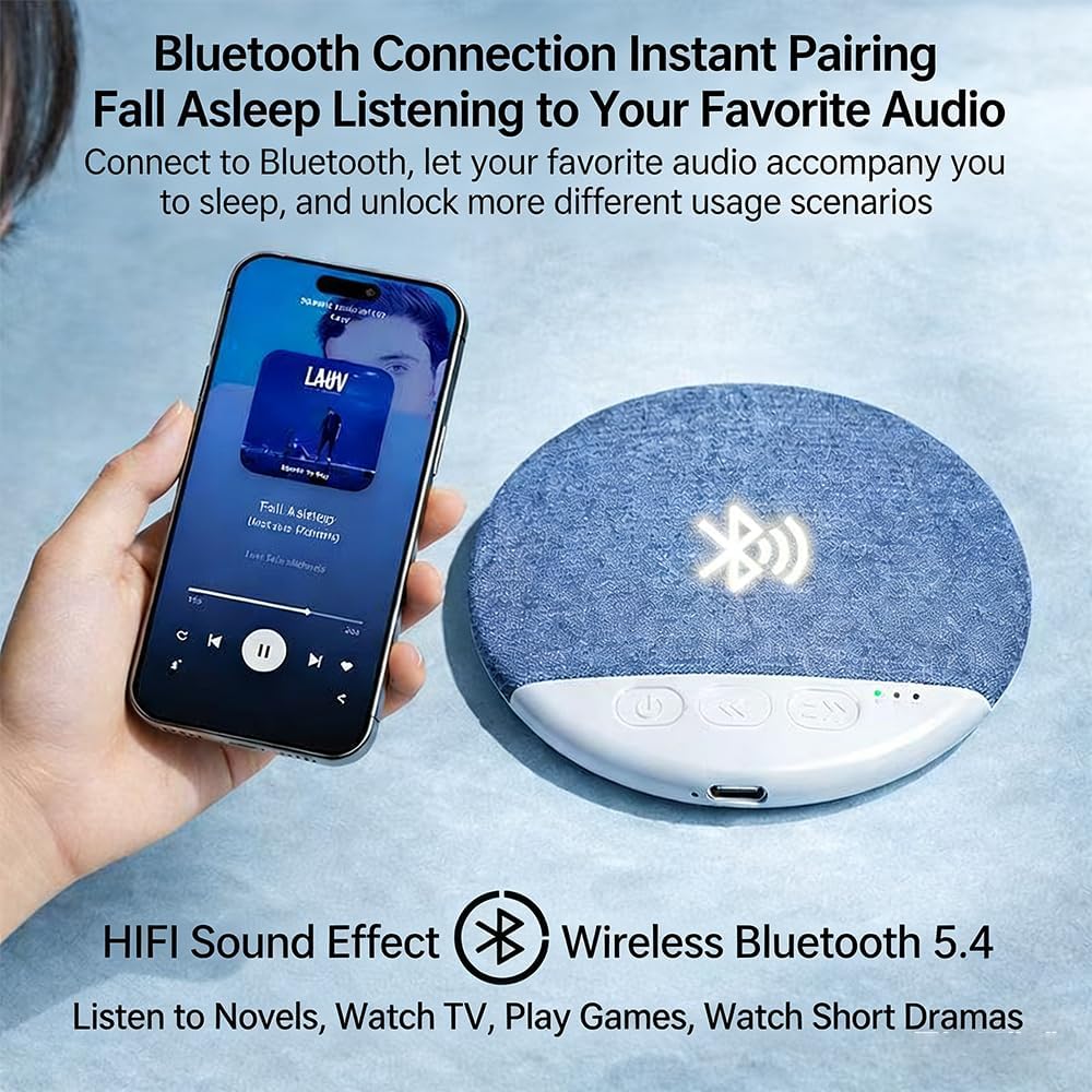 Generic (2Pcs Sleep Pillow Speaker, Sleep Speaker Under Bluetooth Pillow Speaker, Under Pillow Speaker for Sleeping