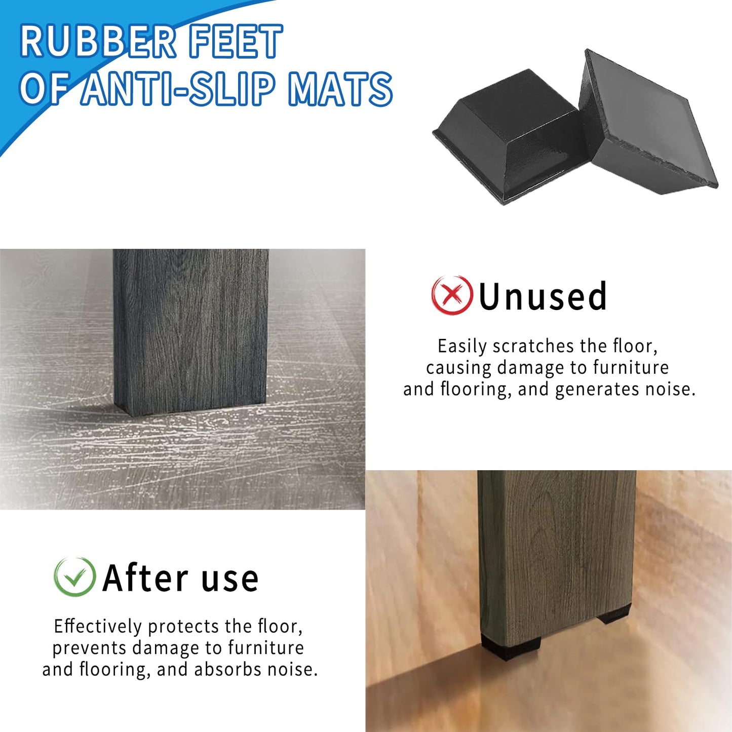 VBHHY 32 Pcs Adhesive Rubber Feet for Electronics, Rubber Bumpers self Adhesive