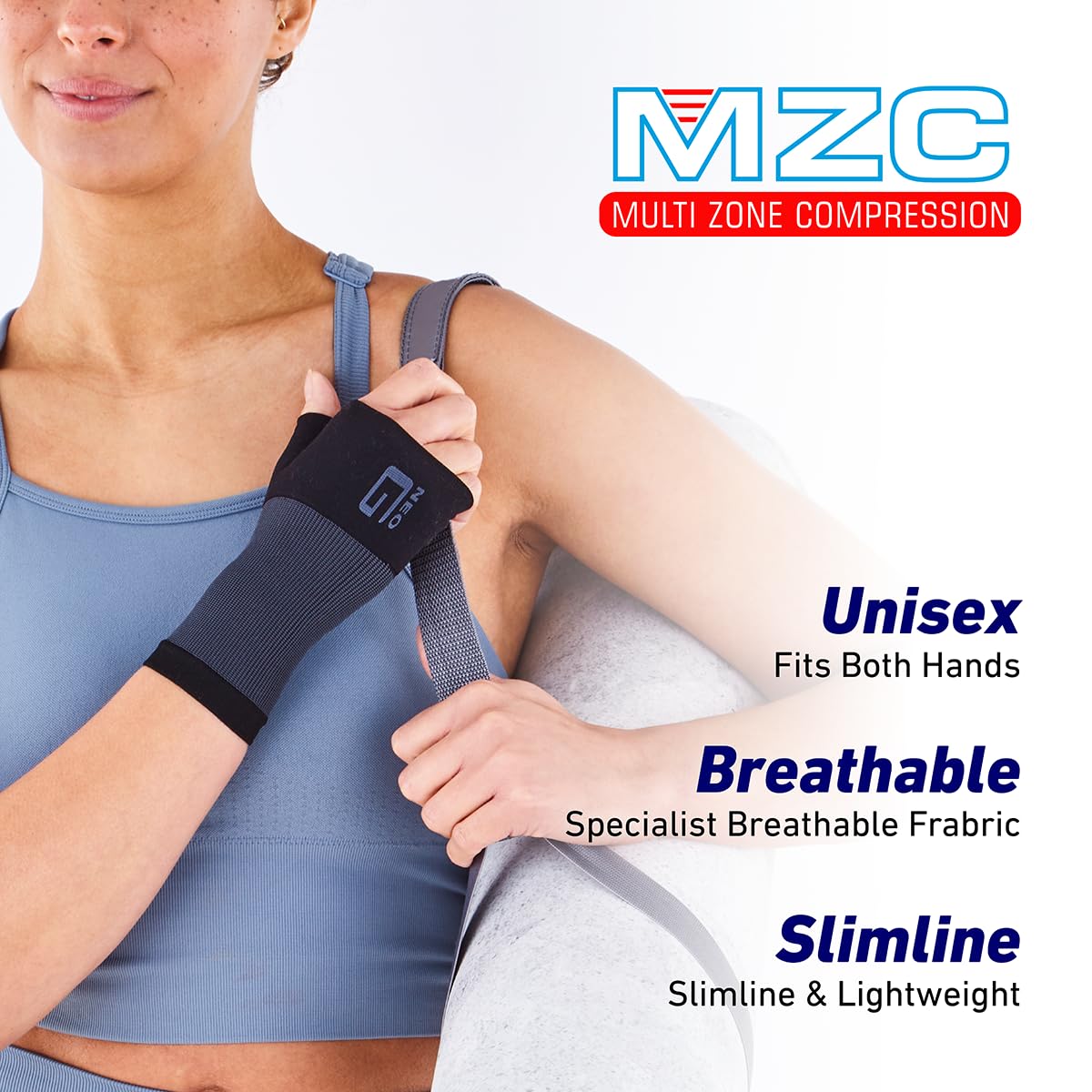 Neo-G Wrist and Thumb Support for Arthritis, Joint Pain, Tendonitis, Sprain - Wrist Brace Wrist Compression Hand Support - M - Black