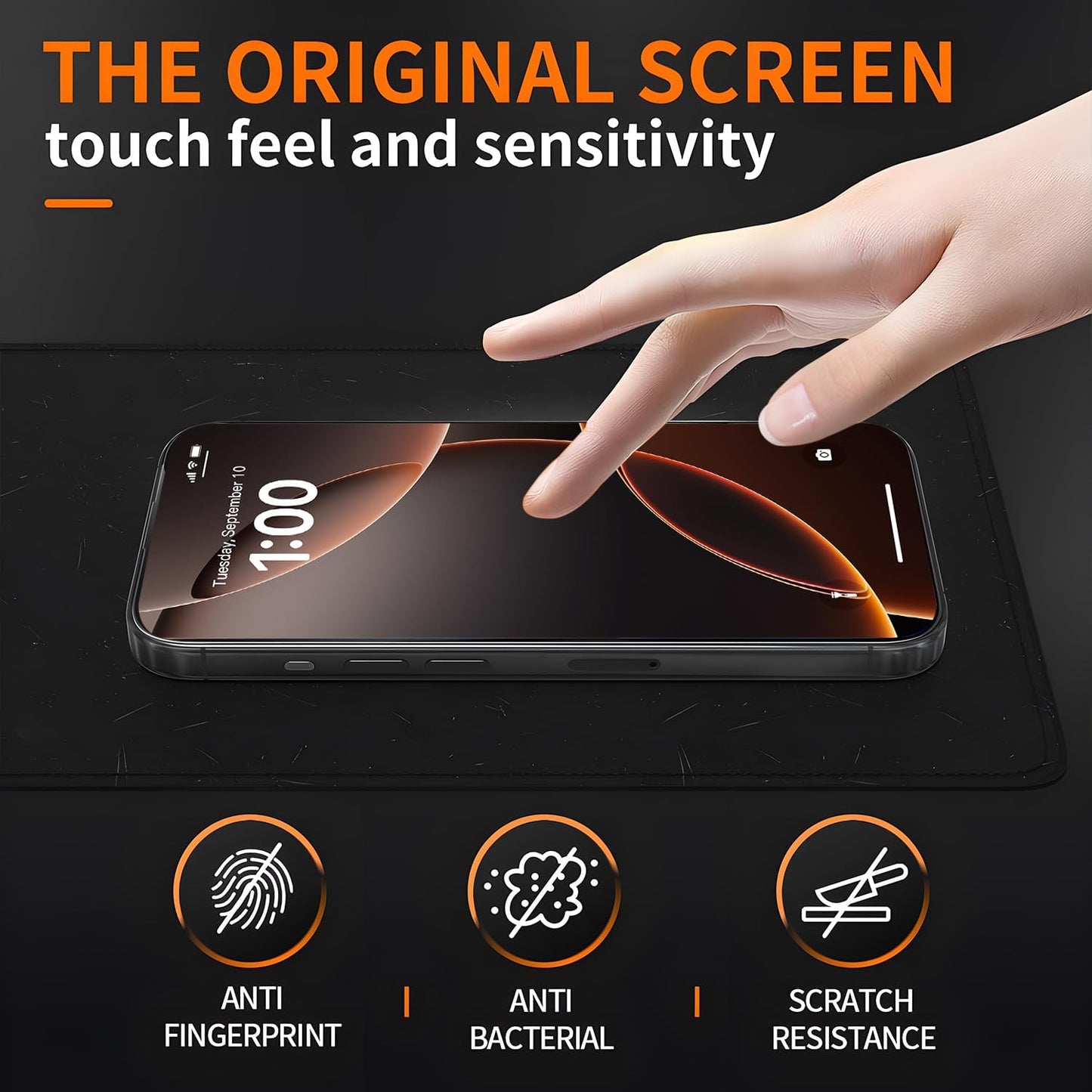 2 Packs 16 6.3-inch 9H+ [10X X-it Privacy Screen Protector for iPhone Pro - [Auto-Dust Removal] Tempered Glass Military