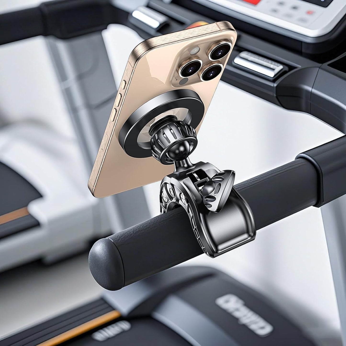 Coolpow 17 16 15 14 Gym Magnetic Phone Holder Mount for MagSafeStrong Magnets Stroller Phone Holder Adjustable Stand