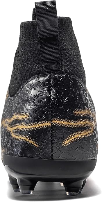 Kids Soccer Cleats Boys Girls Training Football Cleats Youth High-top Soccer Shoes for Little/Big Professional Athletic Outdoor Football Shoes