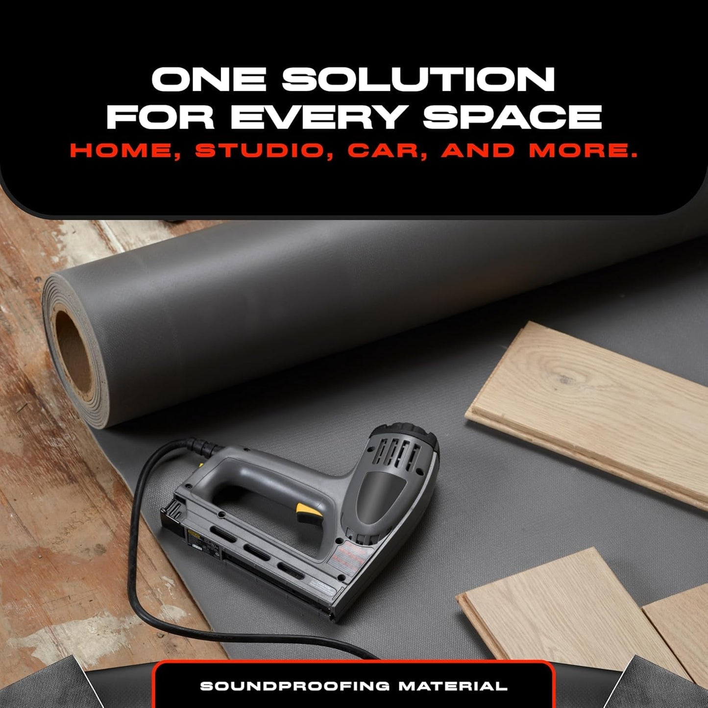 VinylX™ Reinforced Mass Loaded Vinyl (MLV) - Flexible, Heavy Duty Soundproof Barrier for Walls, Ceilings, Floors – ASTM Rated, USA Made – 1.0 lb/sq ft, 48" x 25' Roll