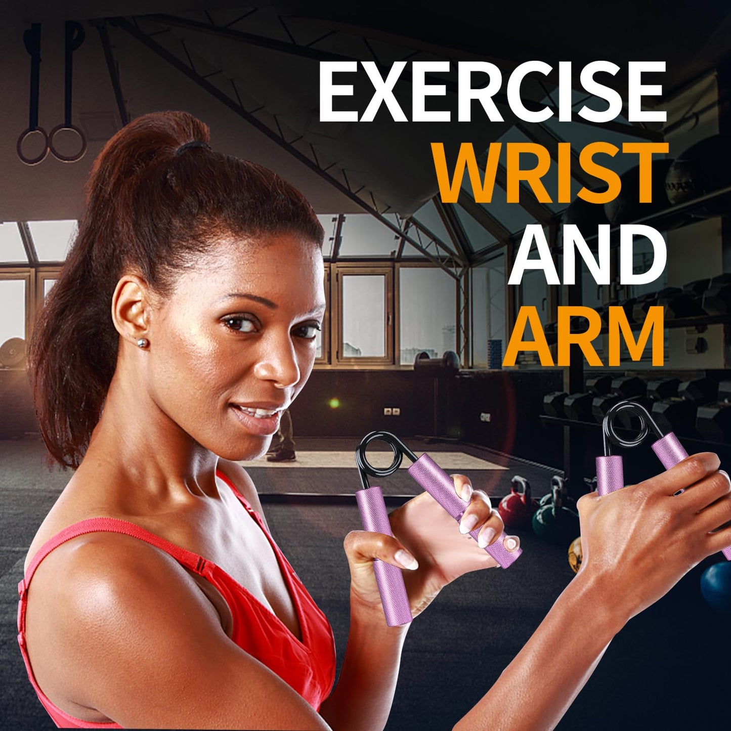Grip Strength Trainer, 50LB, Wrist Forearm Strengthener, Metal No Slip, Hand Grip Gripper Strengthener for Strength Training and Exercise, Hand Workout Squeezer Grip Strength