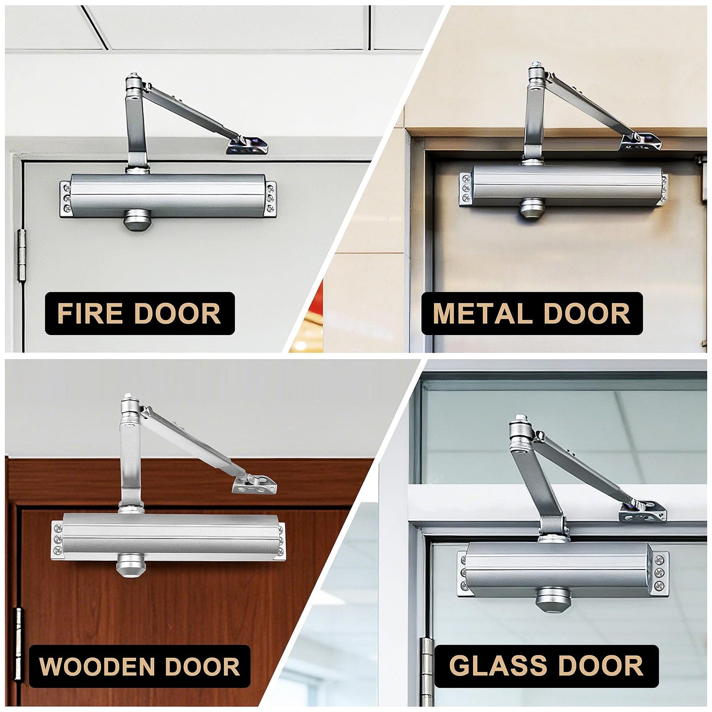 UL Grade 1 Commercial Adjustable Door Closer NEWBANG 9016BC